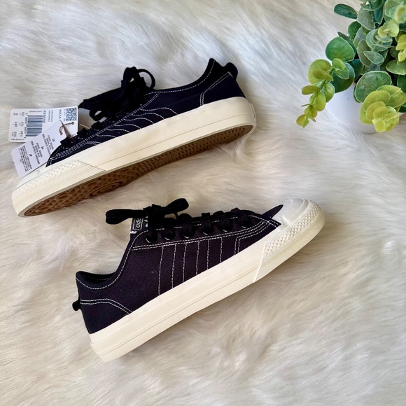 NWT Adidas Originals Nizza RF Core Canvas Sneakers – Men Size 6 & Women Size 7 - Picture 4 of 13